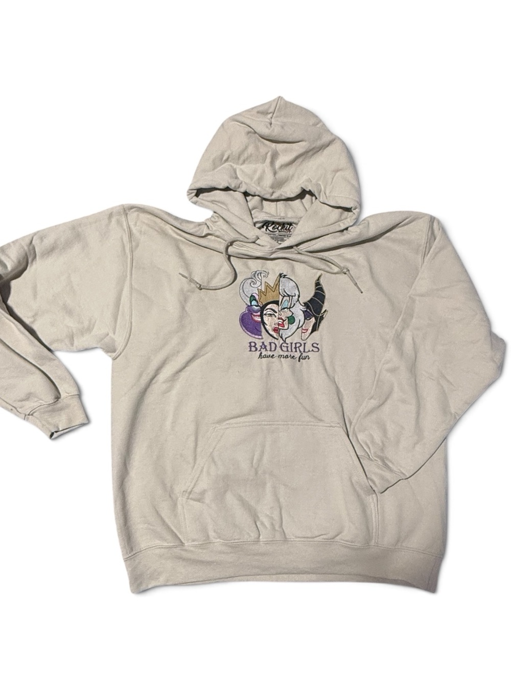 Bad Girls Disney Villains Embroidered Hooded Sweatshirt - Large - Picture 3 of 5